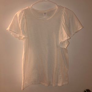 White Top with Flowy Sleeves